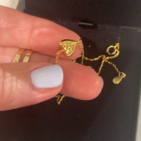 Zircon Heart Sterling Silver Bracelet - Picture 4 of 13